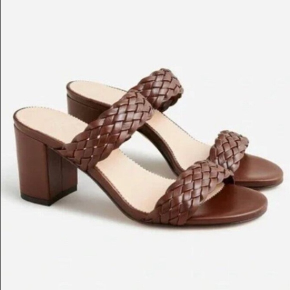 JCREW  Lucie double-strap block-heel sandals